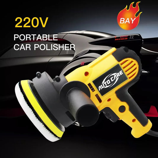 220V Electric Car Polisher Machine 600W 3500rpm Auto Polishing Machine Sander Small Portable Polish Waxing Tools